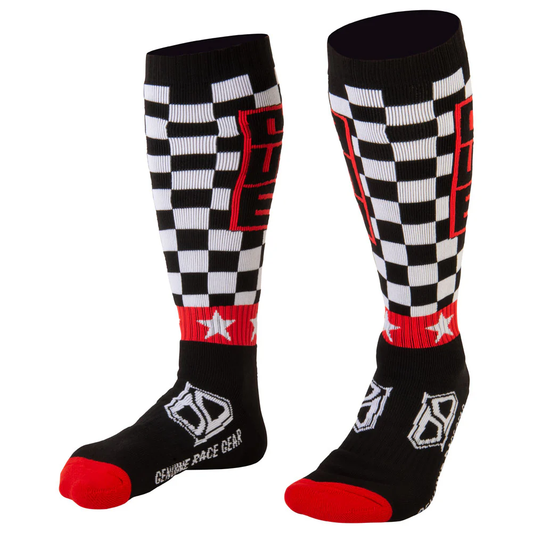 MSR riding socks Size 9-13 Checkers